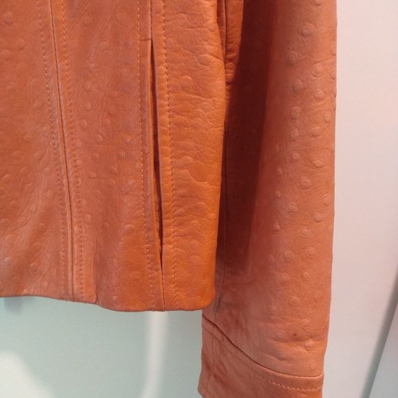 Escada - Lamb Leather Jacket, Sz M - Picture 8 of 12